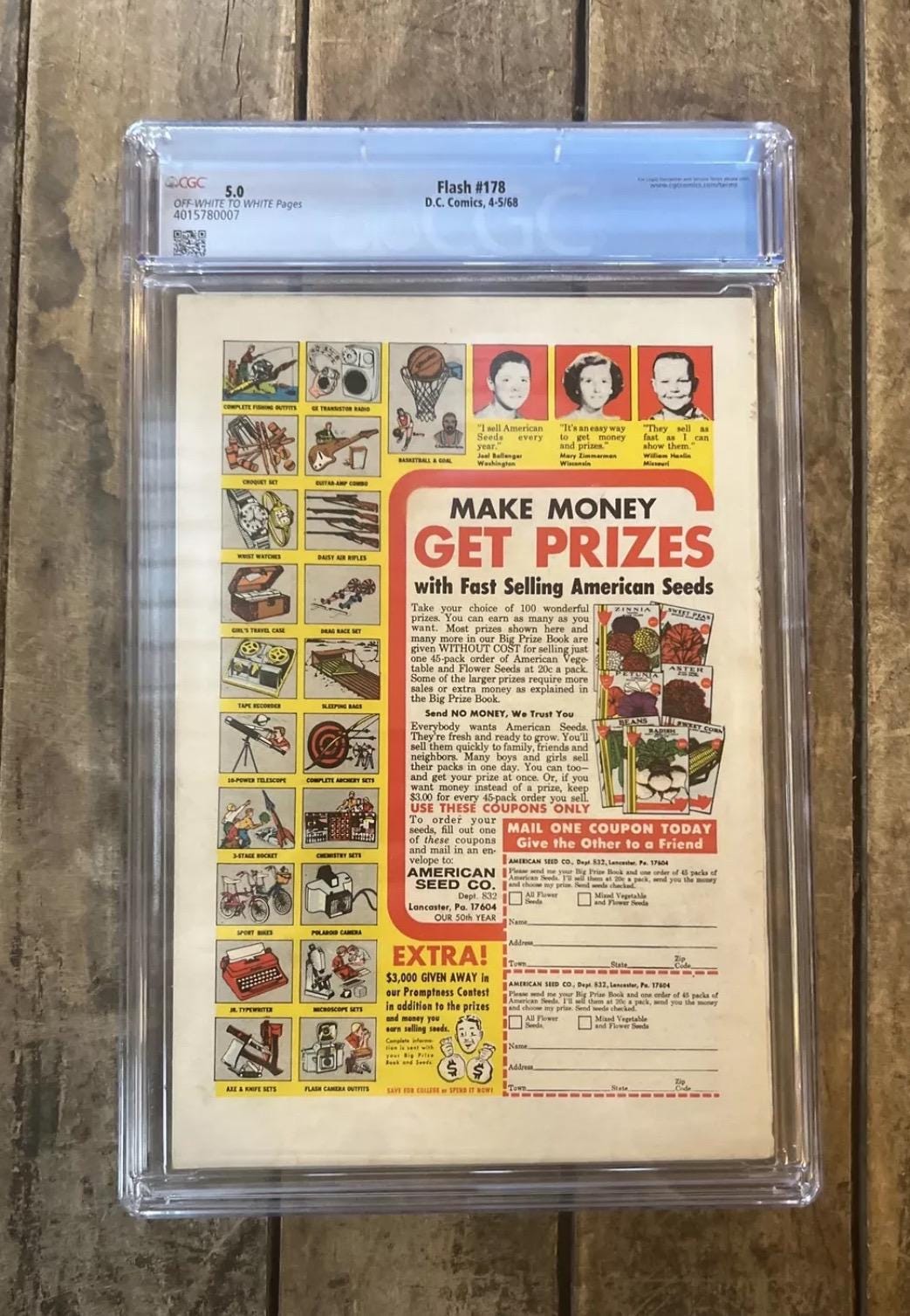 1968 The Flash #178: Mike Esposito Cover, 80 Page Giant, CGC 5.0