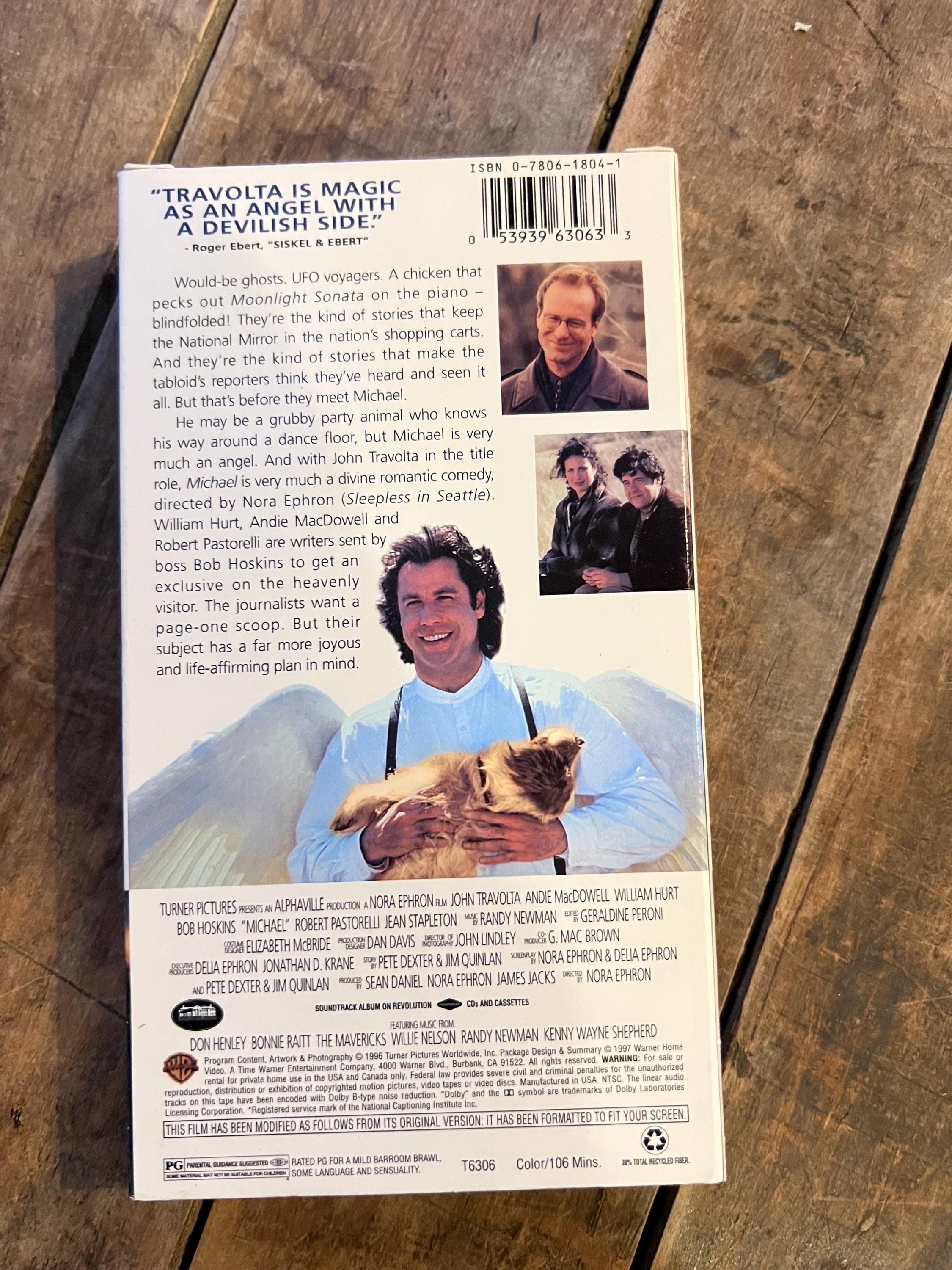Michael ( VHS 1996) Starring- John Travolta, Andie MacDowell & Willam Hurt