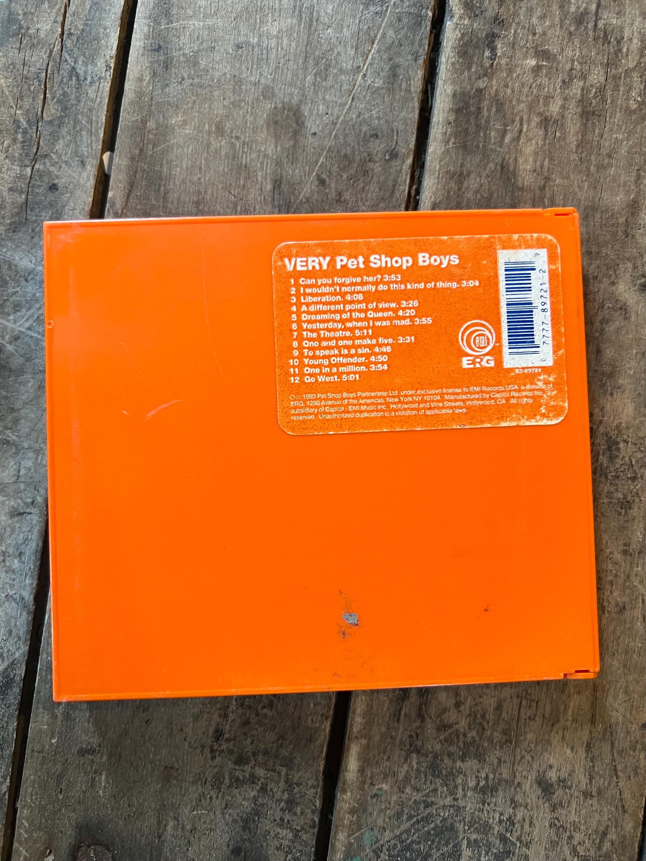 Pet Shop Boys “Very” CD - 1993 Retro Euro House - EMI Records USA