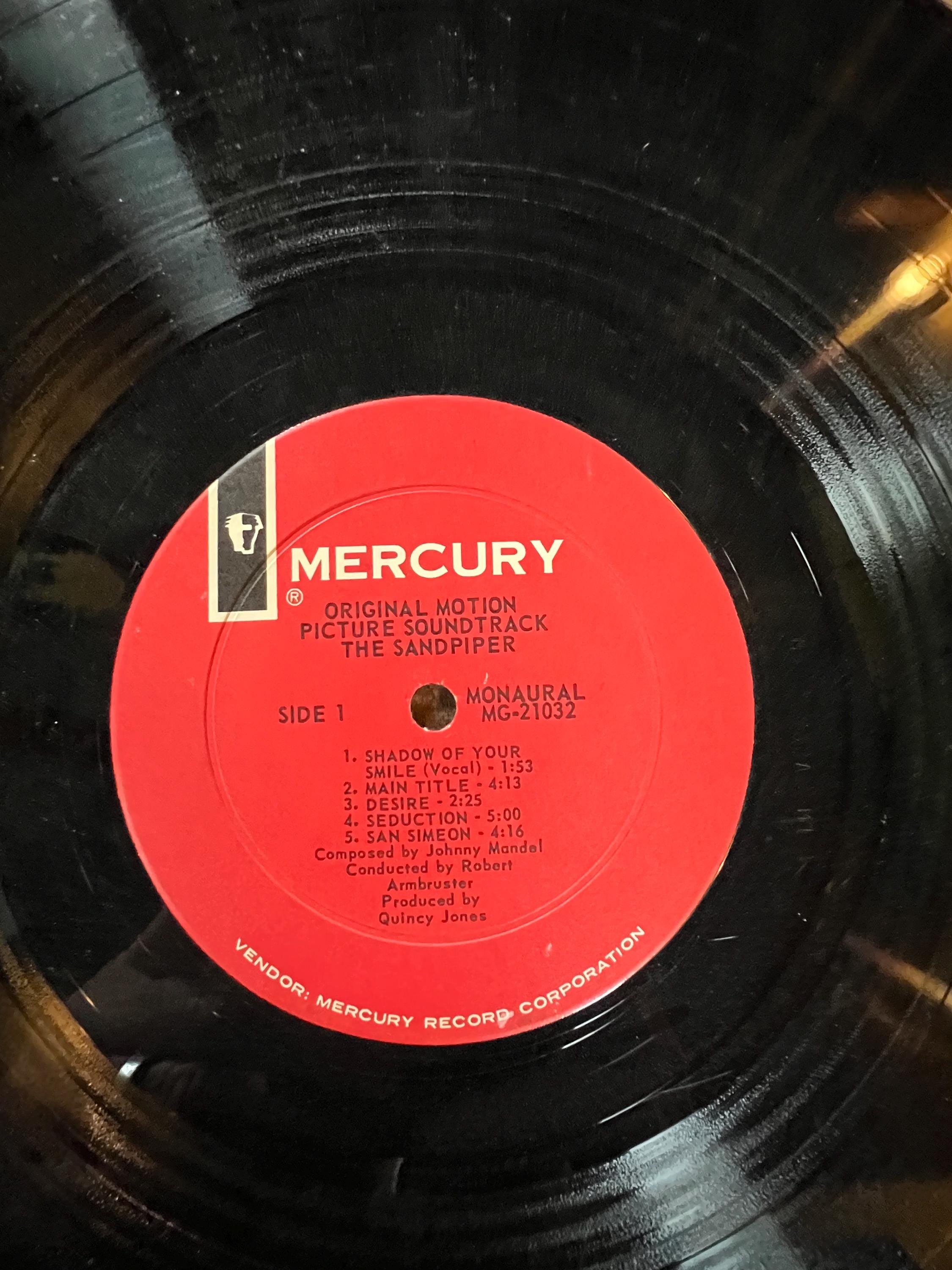 The Sandpiper Soundtrack LP: Johnny Mandel, 1965 Mercury Records