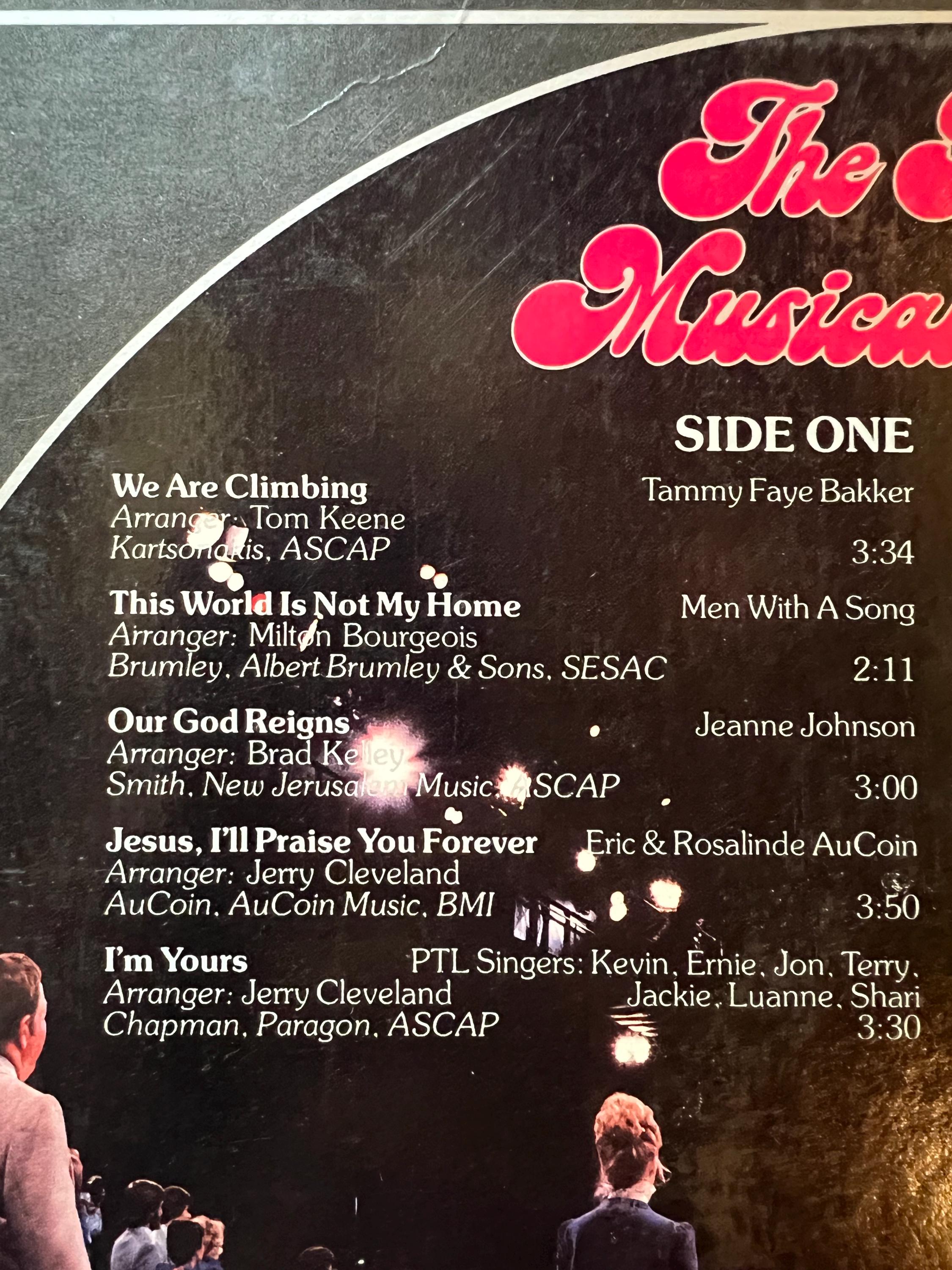 Jim & Tammy - The PTL Musical Family LP: 1981 Gospel Vinyl Record