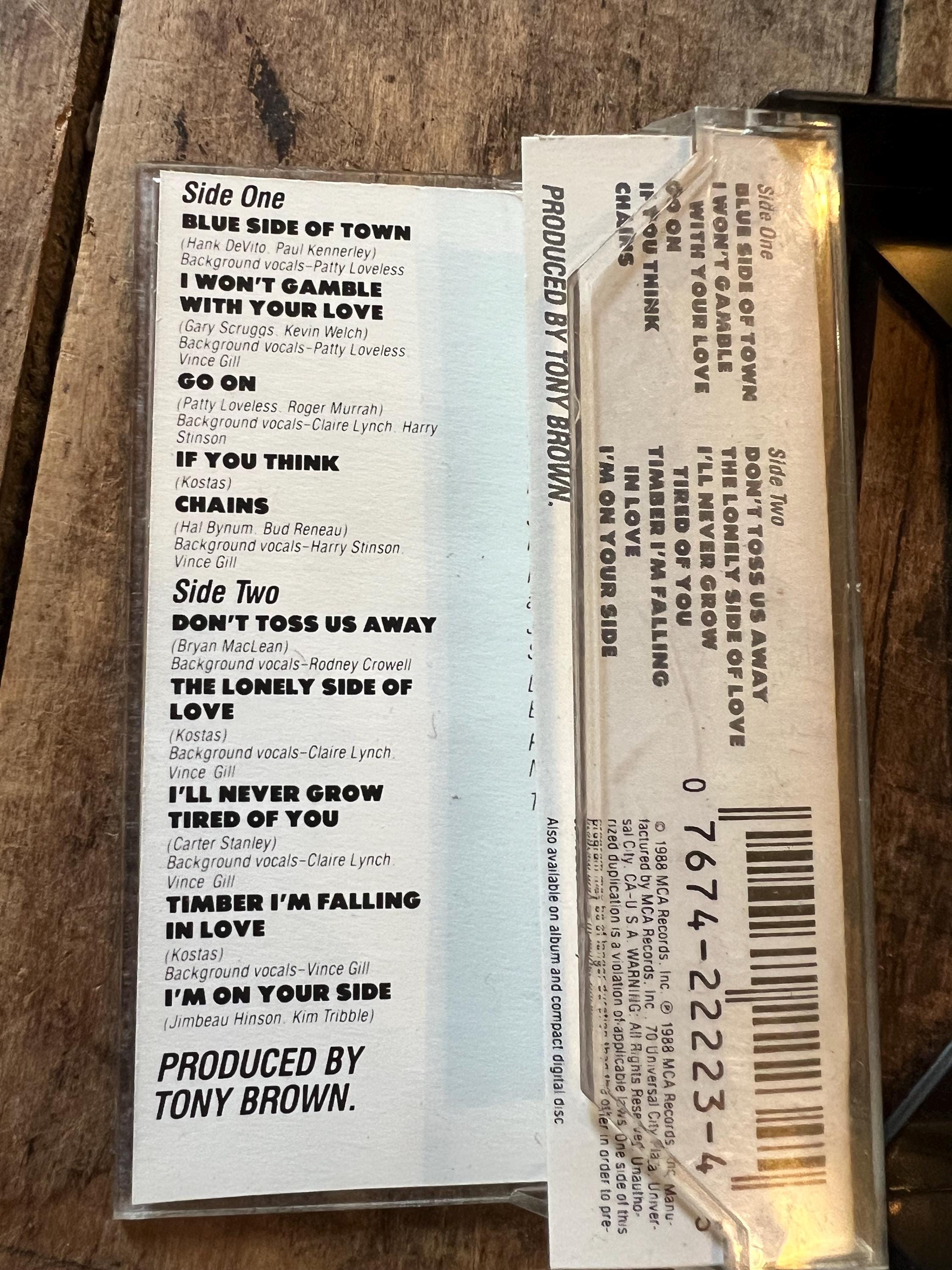1988 Patty Loveless “Honky Tonk Angel” Cassette Tape - MCA Records Club Edition