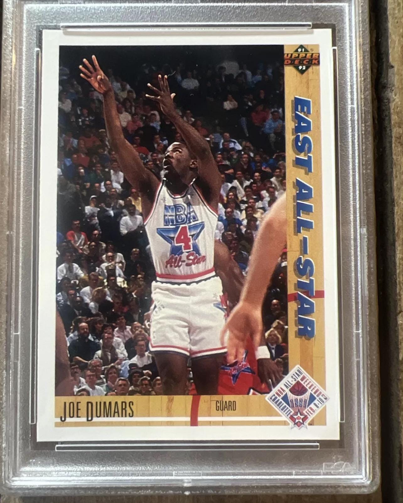 1991 Joe Dumars Upper Deck All-Star Card - PSA 8