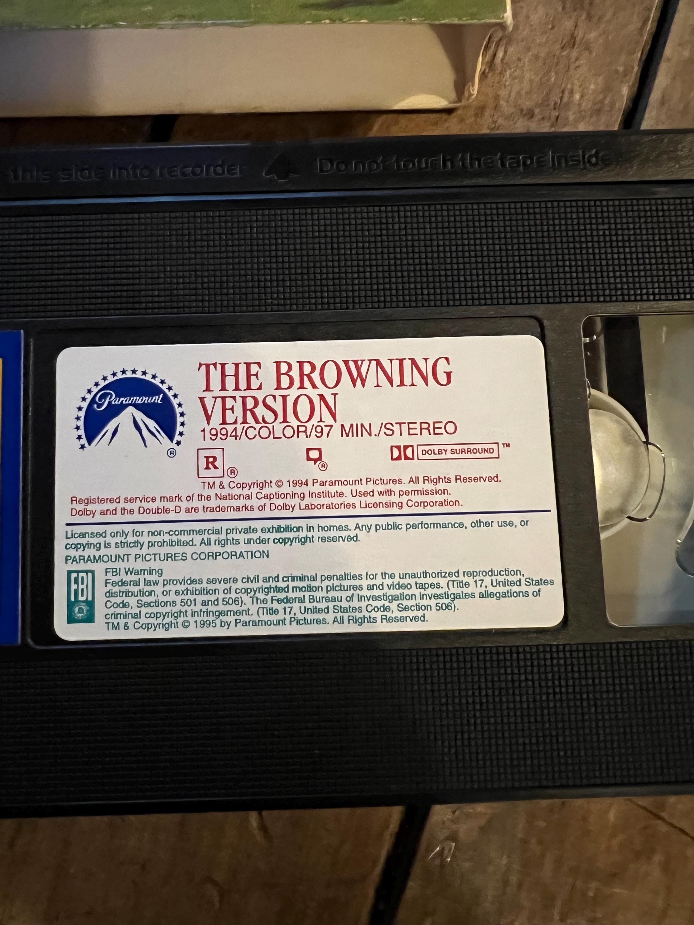 The Browning Version ( VHS 1994) Starring- Albert Finney & Matthew Modine