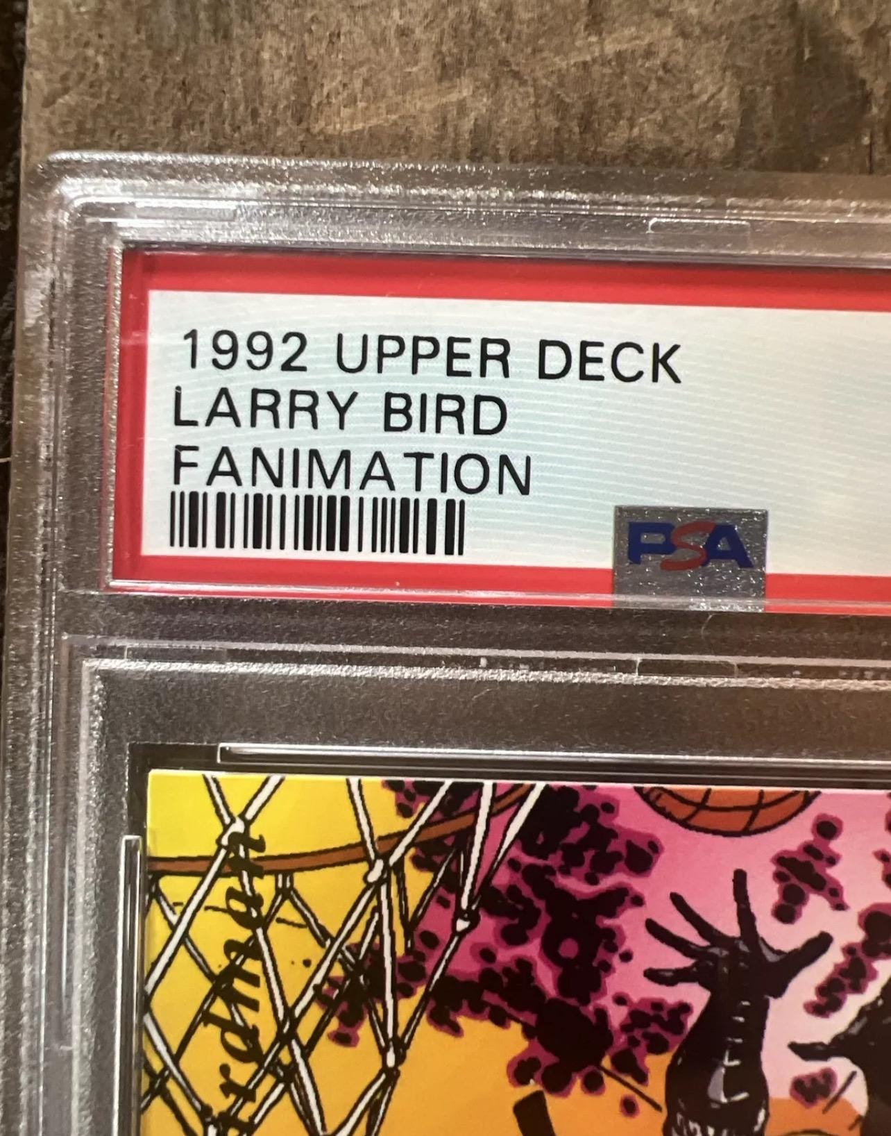 1992 Larry Bird Upper Deck Fanimation Art Card - PSA 7