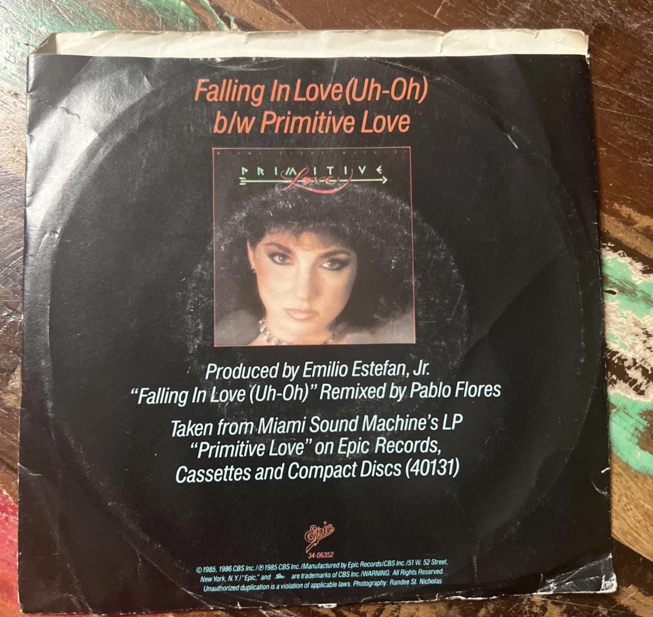 Miami Sound Machine - Falling In Love 45 Record - 1985 Retro Vinyl