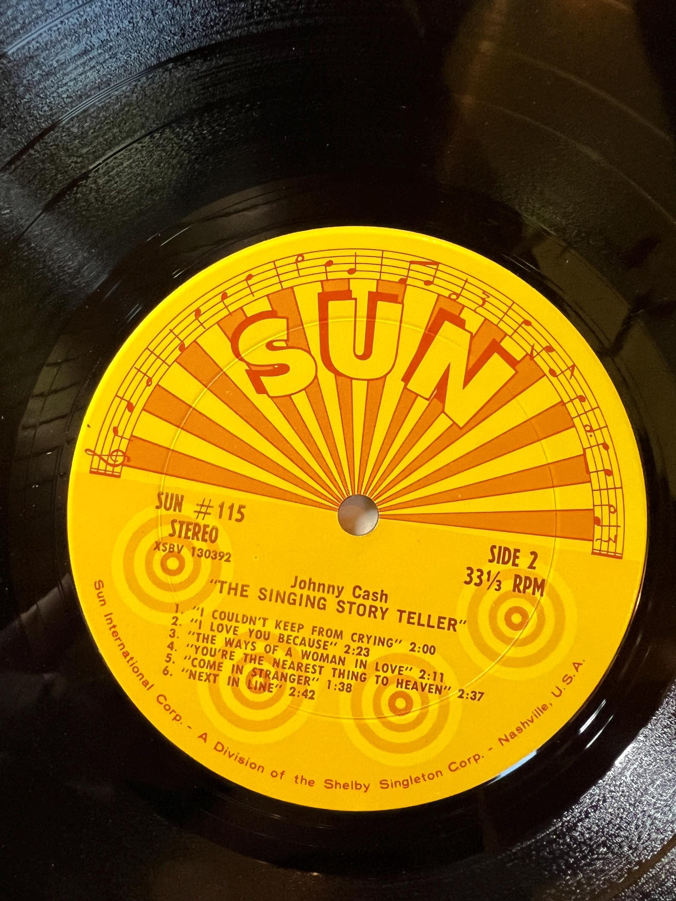 Johnny Cash - The Singing Story Teller Vinyl LP - Sun Records